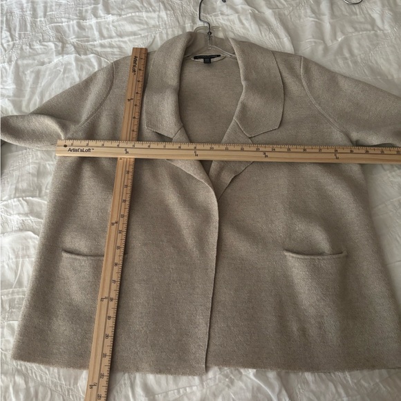 Eileen Fisher Beige Women's Wool Knit Jacket - Picture 4 of 7